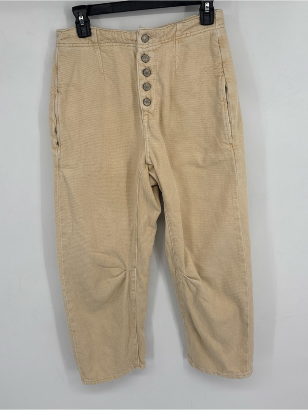 We The Free Tan Denim  Button-Fly Women's Barrel Jeans
